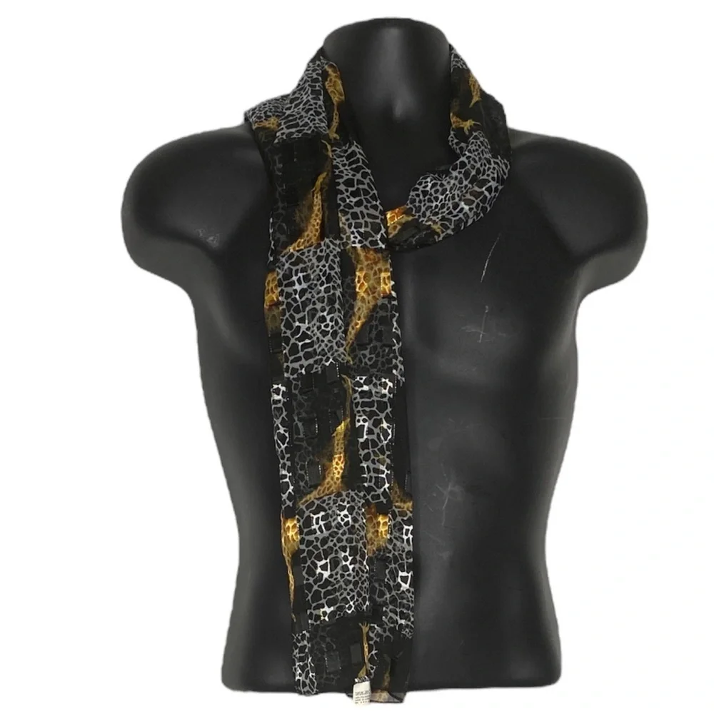 VINTAGE Maria Gabrielle 3pc Animal Print Set (Color: Brown/Black/Gold/White) - Picture 8 of 10